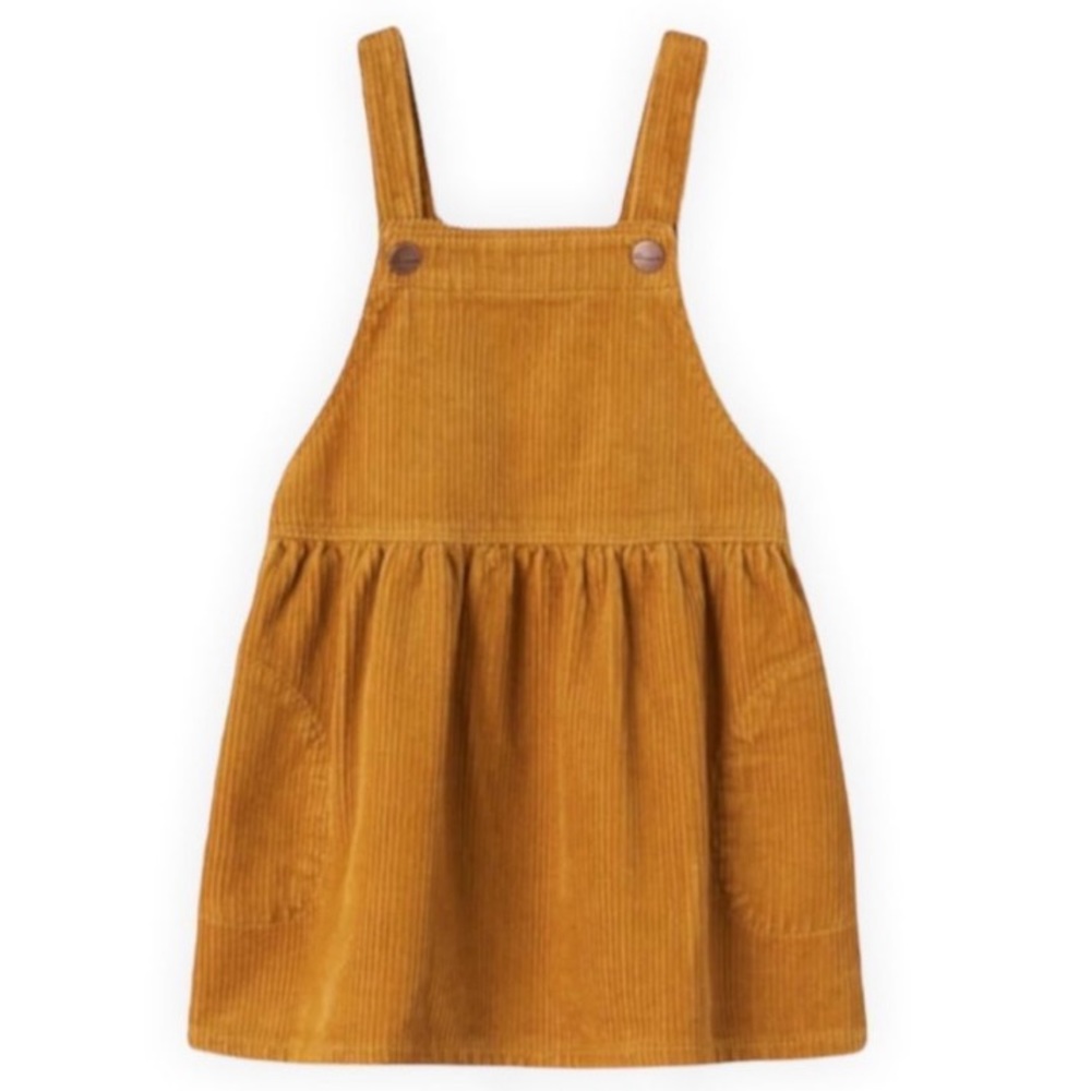 ZARA Kids | Mustard | Corduroy Pinafore Dress 3/4yr